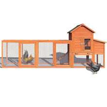 Load image into Gallery viewer, Large Wooden Chicken Coop, Outdoor Chicken Coop With Nest Box, Barbed Wire Poultry Cage ITDinos®