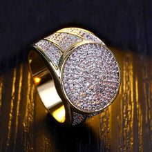 Load image into Gallery viewer, 118K Gold Plated Hip Hop Ring with Zircon Stones ITDinos®