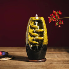 Load image into Gallery viewer, Ceramic Backflow Incense Holder with 10 Cones Decor ITDinos®