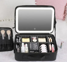 Load image into Gallery viewer, LED Illuminated Cosmetic Organizer - Spacious Makeup Case