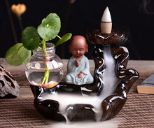 Load image into Gallery viewer, Ceramic Backflow Incense Burner with Sandalwood Holder ITDinos®