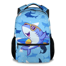 Load image into Gallery viewer, COZYAURA Backpacks for Boys - Shark Bookbag for Kids Teens - 17 Inch Cool School Bag for Elementary Middle School - Back to School Supplies ITDinos®