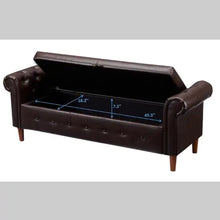 Load image into Gallery viewer, Brown Multifunctional Storage Rectangular Sofa Stool ITDinos®