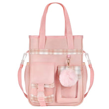 Load image into Gallery viewer, KEBEIXUAN Girls School Tote Bag Casual Cute Crossbody Shoulder Handbags for Teen Girls Kids School Travel(Pink) ITDinos®