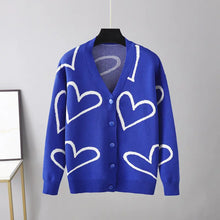 Load image into Gallery viewer, 2023 Autumn Winter Women's Knit Cardigan with Hearts ITDinos®