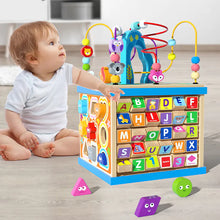 Load image into Gallery viewer, Large Wooden Multifunctional Educational Bead Box Toy ITDinos®