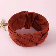 Load image into Gallery viewer, Nylon Headband with Cross Chinese Knot for Babies