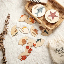 Lade das Bild in den Galerie-Viewer, Wooden Animal Vegetable Puzzle for Kids' Learning ITDinos®