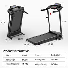 Load image into Gallery viewer, Home Folding Treadmill With Pulse Sensor ITDinos®