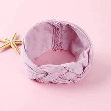 Load image into Gallery viewer, Nylon Headband with Cross Chinese Knot for Babies