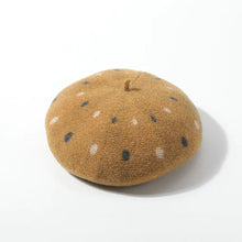Load image into Gallery viewer, Polka Dot Wool Beret Hat for Women and Girls