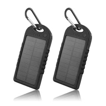 Lade das Bild in den Galerie-Viewer, 5000 mAh Solar-Powerbank-Telefonladegerät (2er-Pack)