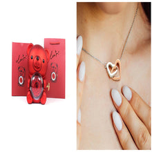 Load image into Gallery viewer, Eternal Rose Teddy Bear Jewelry Gift Box with Necklace ITDinos®