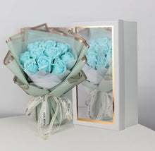 Load image into Gallery viewer, Blue Rose Soap Bouquet Gift Box ITDinos®