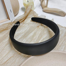 Load image into Gallery viewer, Wide Headband with Lychee Leather Design