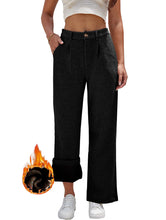 Load image into Gallery viewer, heipeiwa Womens Cashmere-Knit Thermal Wide Leg Pants