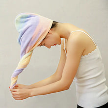 Load image into Gallery viewer, Rainbow Microfiber Bath Towel for Quick Drying Hair ITDinos®