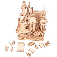 Lade das Bild in den Galerie-Viewer, 3D Wooden Puzzle for Kids - Dream Villa Design ITDinos®