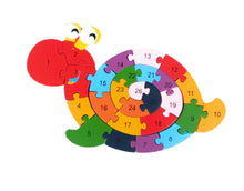 Load image into Gallery viewer, Wooden Butterfly Puzzle for Kids - Alphabet & Numbers ITDinos®