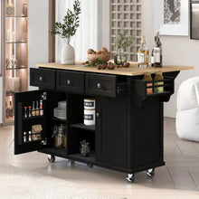 Load image into Gallery viewer, Kitchen Trolley With Rubberwood Folding Leaf Countertops ITDinos®
