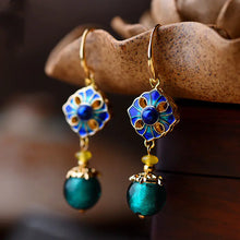 Load image into Gallery viewer, Artisan Cloisonné Glass Earrings - Ethnic Style Accessory ITDinos®