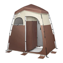 Lade das Bild in den Galerie-Viewer, Oileus Pop Up Camping Shower Tent 2 Room Oversize Space Privacy Tents Portable Toilet Tent Camping Shelters Privacy Changing Room for Outdoor ITDinos®
