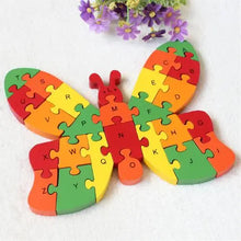 Load image into Gallery viewer, Wooden Butterfly Puzzle for Kids - Alphabet & Numbers ITDinos®