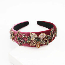 Lade das Bild in den Galerie-Viewer, Modisches diamantfarbenes Blumen-Stirnband