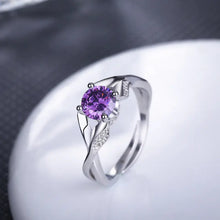 Load image into Gallery viewer, White Gold-Plated Vintage Ring with Zircon Stones ITDinos®