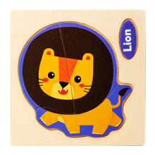 Lade das Bild in den Galerie-Viewer, 3D Wooden Cartoon Animal Traffic Puzzle for Kids ITDinos®