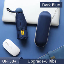 Lade das Bild in den Galerie-Viewer, Kompakter Sonnenschutzschirm mit 8 Speichen