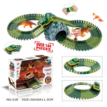 Load image into Gallery viewer, Dinosaur Electric Track Car Toy - DIY 3D Puzzle Set ITDinos®