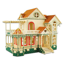 Load image into Gallery viewer, 3D Wooden Puzzle of Hawaiian Villa Intelligence Toy ITDinos®
