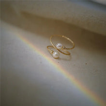 Lade das Bild in den Galerie-Viewer, 14K Gold-Plated Freshwater Pearl Ring for Women ITDinos®