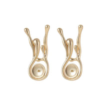 Lade das Bild in den Galerie-Viewer, 14K Gold Plated DIY Pearl Drop Earrings Wholesale ITDinos®