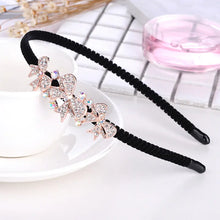 Load image into Gallery viewer, Butterfly Hair Band with Rhinestone Clips