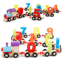 Load image into Gallery viewer, Colorful Wooden Number Train Building Blocks Toy ITDinos®