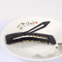 Load image into Gallery viewer, Korean Style Rectangular BB Hair Clip with Rhinestones