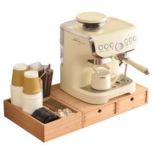 Load image into Gallery viewer, KIRIGEN Wood Coffee Station Organizer Coffee Bar Accessories Storage Organizer Coffee and Tea Condiment Storage Organizer Coffee Pod Holder with Drawers Natural (KFJTZ-NA) ITDinos®