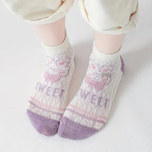 Lade das Bild in den Galerie-Viewer, 5PCS Pink Princess Combed Cotton Kids' Short Socks ITDinos®