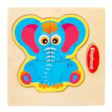 Lade das Bild in den Galerie-Viewer, 3D Wooden Cartoon Animal Traffic Puzzle for Kids ITDinos®