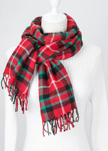 Load image into Gallery viewer, Women's Plaid Cashmere Scarf and Shawl