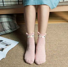 Load image into Gallery viewer, Cute Cartoon Women's Cotton Socks with Animal Ears ITDinos®