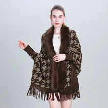 Load image into Gallery viewer, Scarf Shawl with Fringe and Sleeves