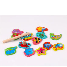 Load image into Gallery viewer, Magnetic Fishing Toy Set for Kids - Wooden Educational Game ITDinos®