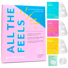 Load image into Gallery viewer, Patchology "All the Feels Sheet Masks - Hydrating Face Masks for dry skin and blotchy redness. Facial Sheet Mask Skincare Treatment to reduce puffiness redness and wrinkles (3 Piece Set)