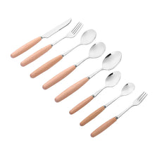 Load image into Gallery viewer, Stainless Steel Cutlery Set with Wooden Handle ITDinos®