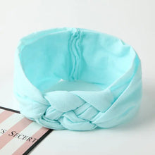 Load image into Gallery viewer, Nylon Headband with Cross Chinese Knot for Babies