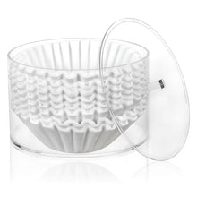 Load image into Gallery viewer, Peohud Coffee Filter Holder Acrylic Coffee Pod Holder with Lid Reusable Coffee Filter Storage Container Stylish Coffee Filter Dispenser for Coffee Bar Kitchen Countertop ITDinos®