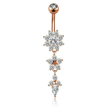 Load image into Gallery viewer, Body Piercing Jewelry - Medical Steel Navel Ring Pendant ITDinos®